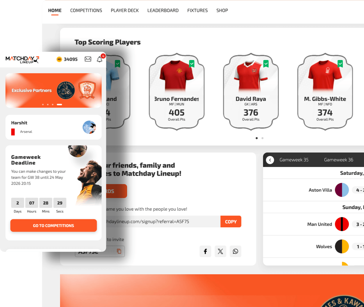Collect player cards, build and manage virtual teams in a never before free-to-play NFT fantasy football game