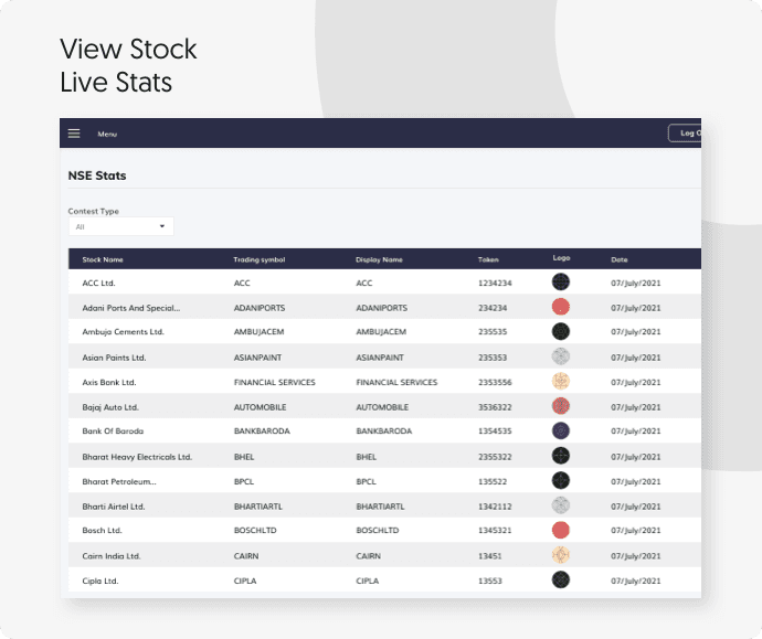 View Stock Live Stats